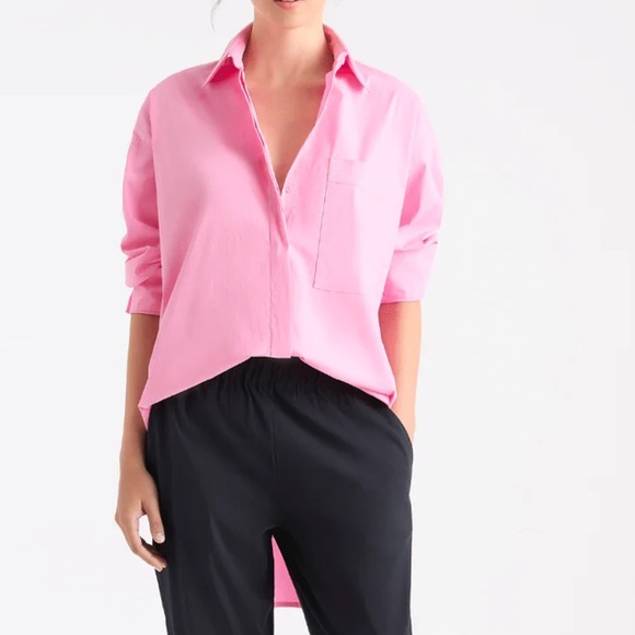 MELA PURDIE Relaxed Pocket Shirt in Oasis Lime, Select, Made in Australia. - Picture 5 of 7